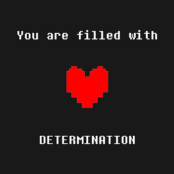 you are filled with determination